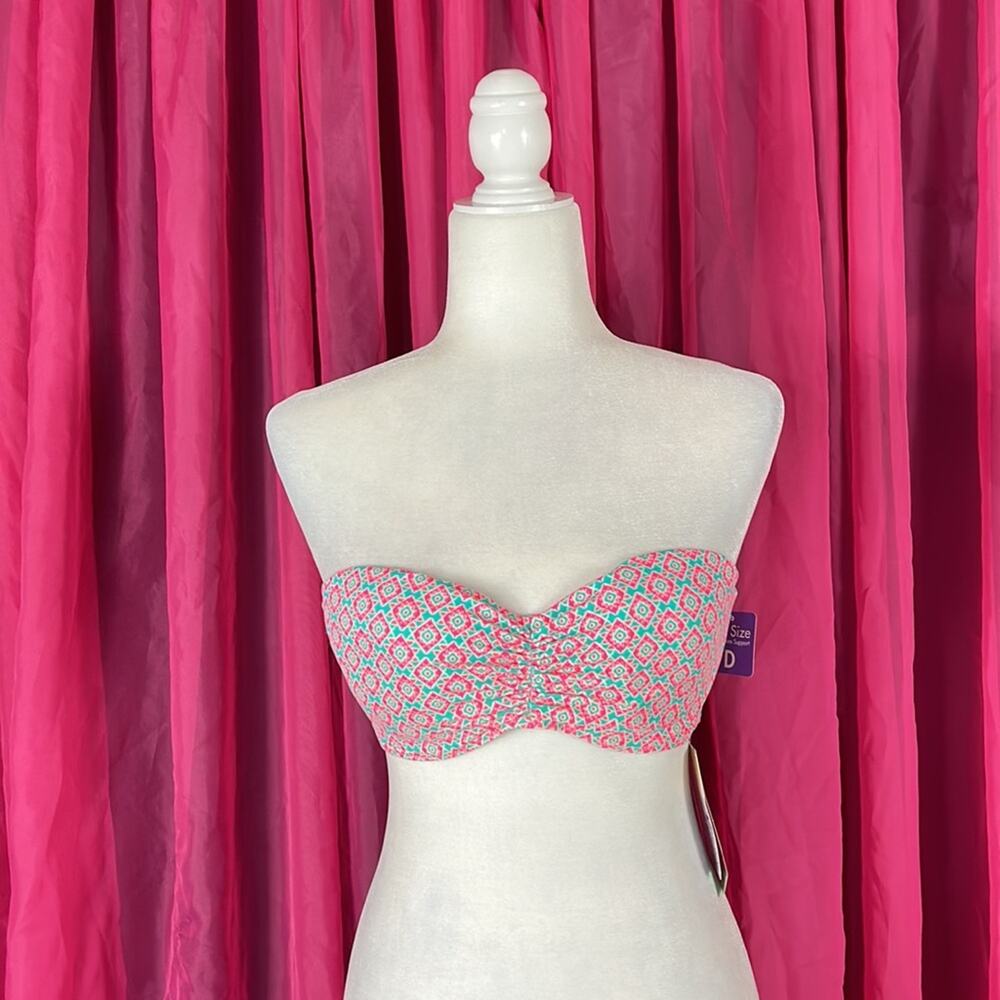 CoCo Rave Bae Push up Bandeau bikini top, size 34D NWT
